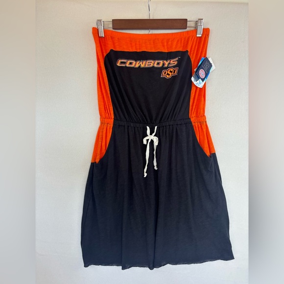 NCAA Dresses & Skirts - OKLAHOMA STATE‎ University Dress OSU Cowboy NEW Strapless Short Large Swim Cover